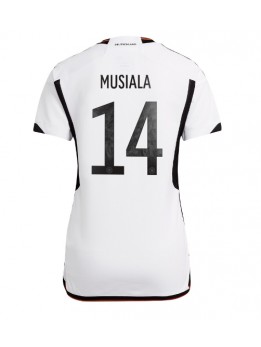 Tyskland Jamal Musiala #14 Replika Hemmakläder Dam VM 2022 Kortärmad